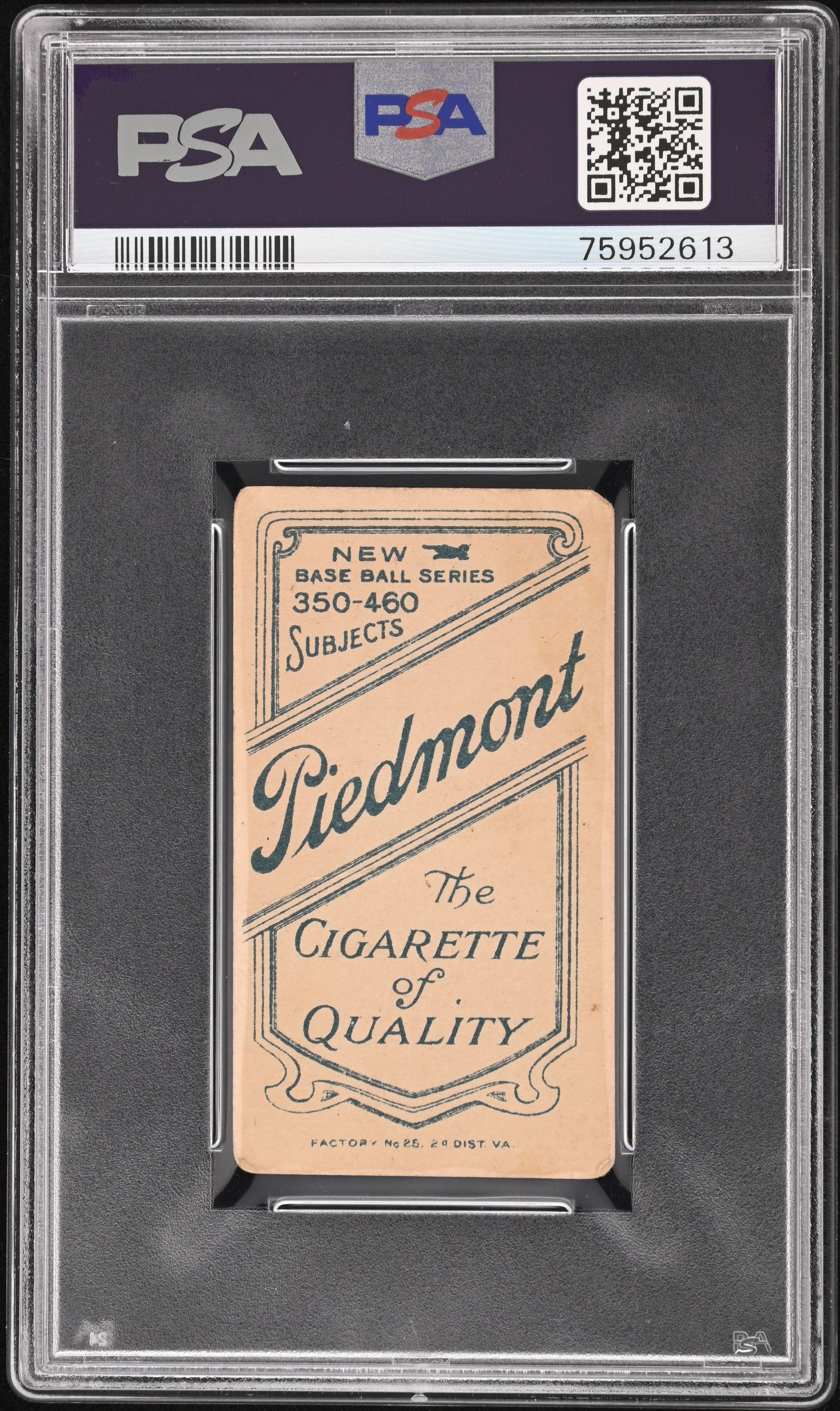 1909-11 T206 Piedmont 350-460/25 Ty Cobb Portrait Red PSA 2