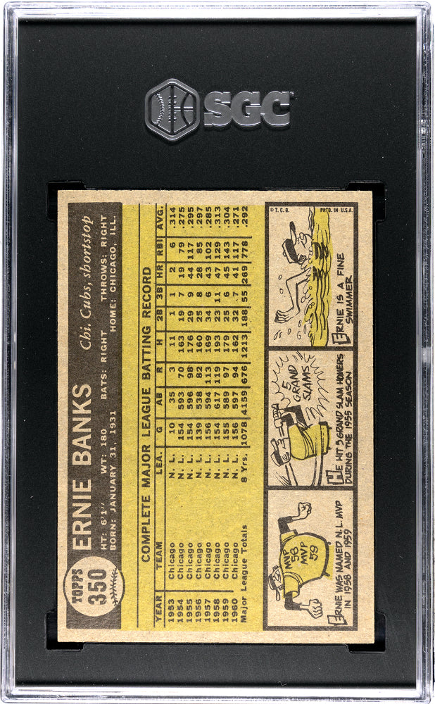 1961 Topps Ernie Banks #350 SGC 7