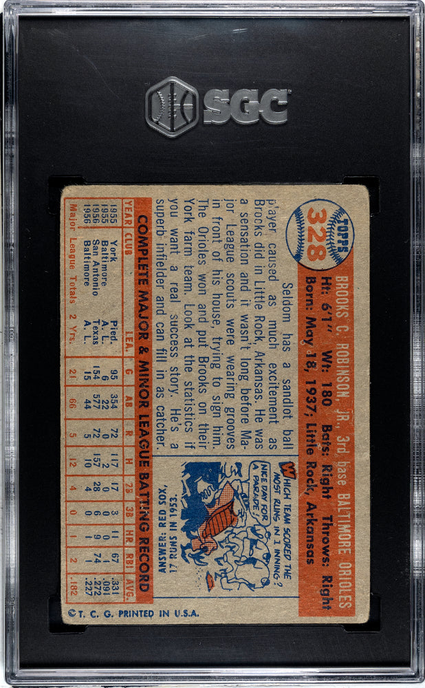 1957 Topps Brooks Robinson #328 SGC 1