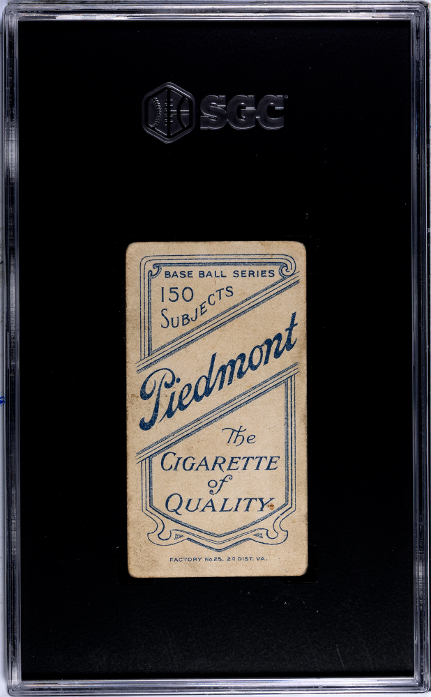 1909 Piedmont Cigarettes (T206) Joe Lake New York SGC 2