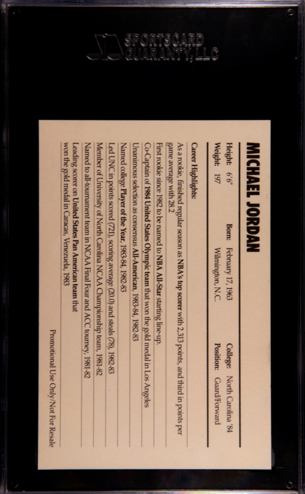 1985 Nike Michael Jordan Promo SGC 9.5