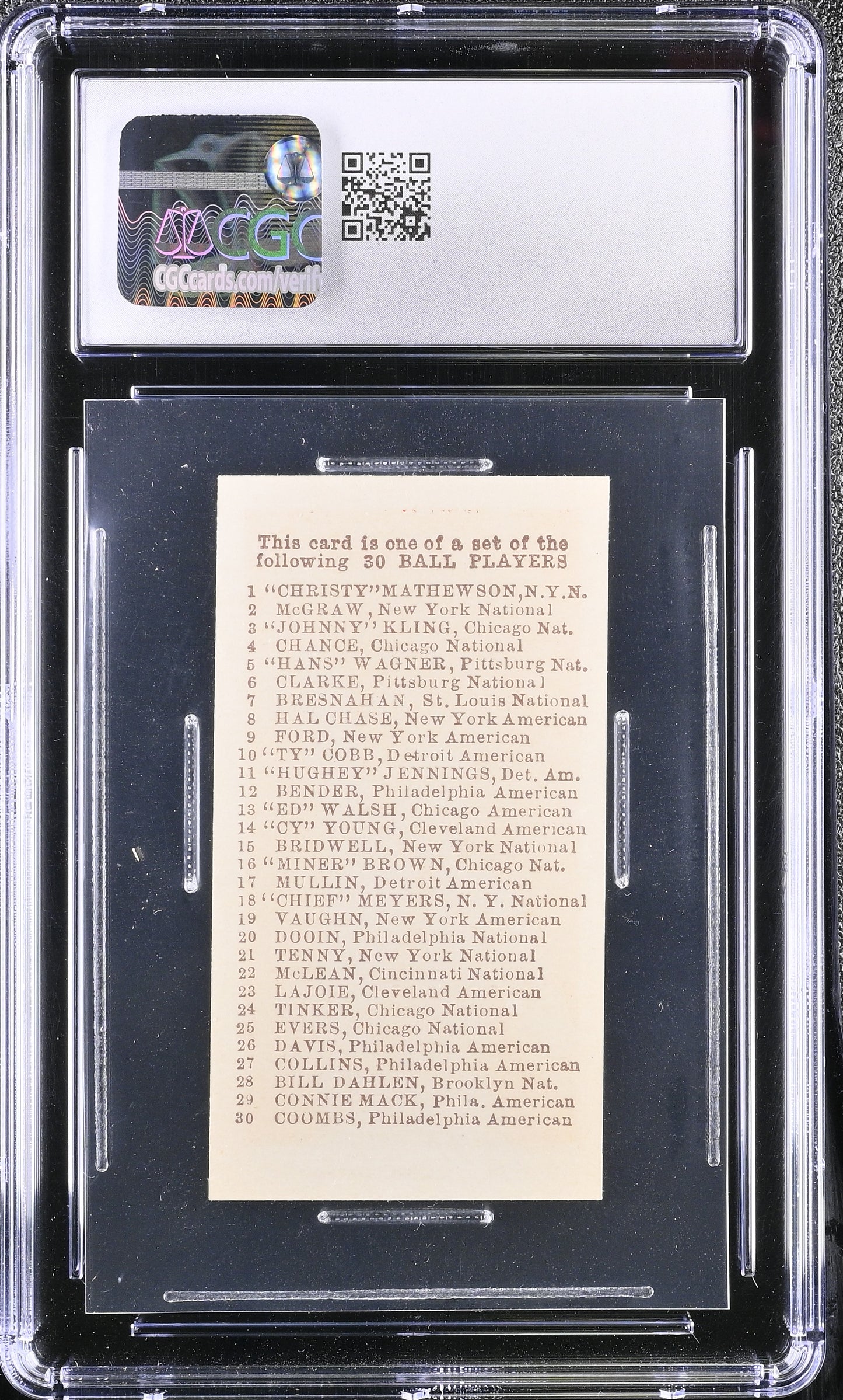 1910 E98 Set Of 30 Ty Cobb Red CGC 9.5