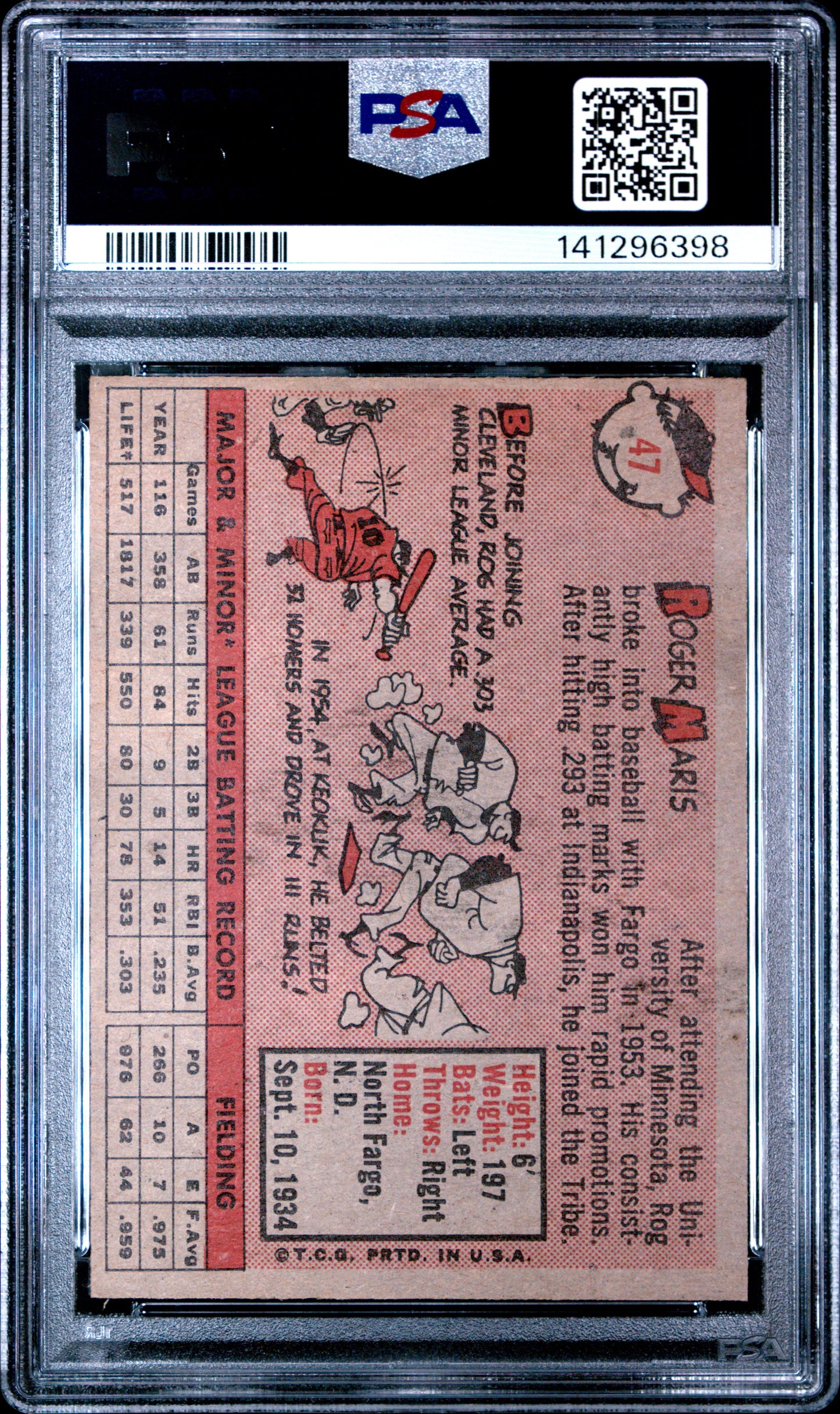 1958 Topps Roger Maris #47 PSA 7