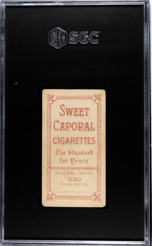 1910 Sweet Caporal (T206) Ty Cobb Portrait, Green Background SGC 3