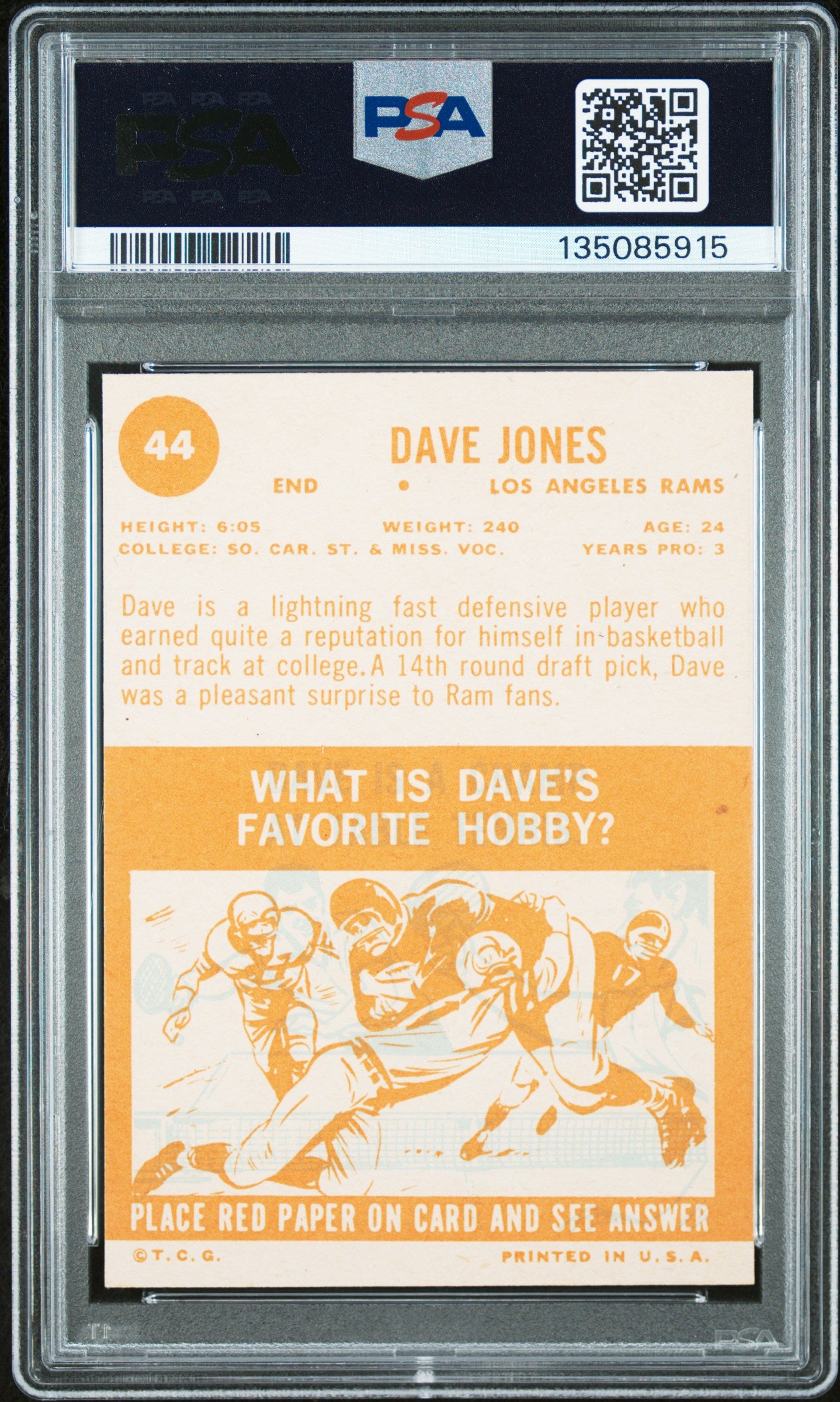 1963 Topps Dave Jones #44 PSA 7