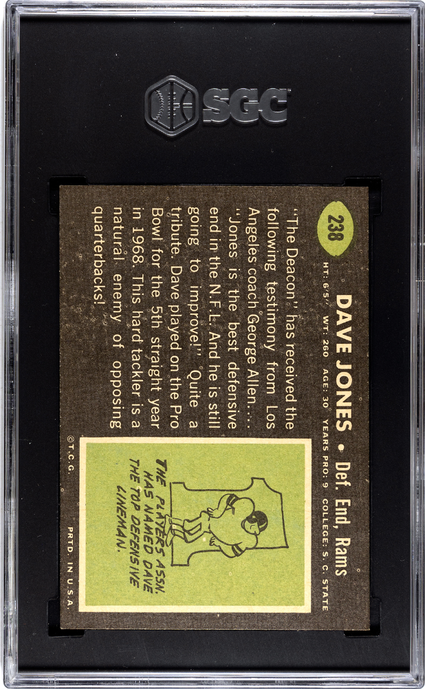 1969 Topps Dave Jones #238 SGC 7.5
