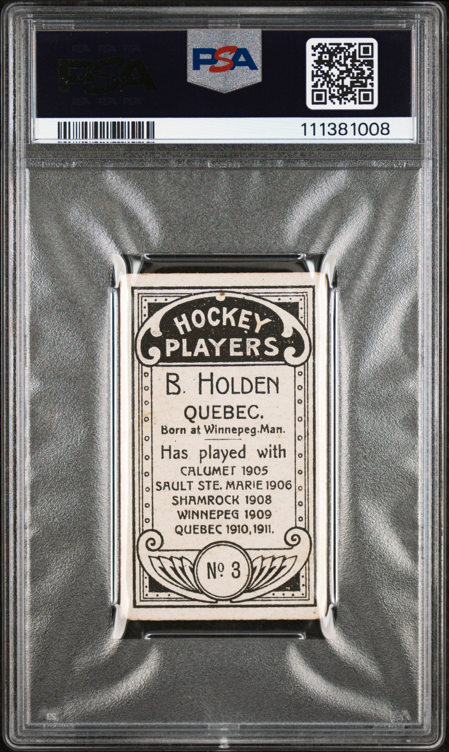 1911 C55 Barney Holden #3 PSA 2