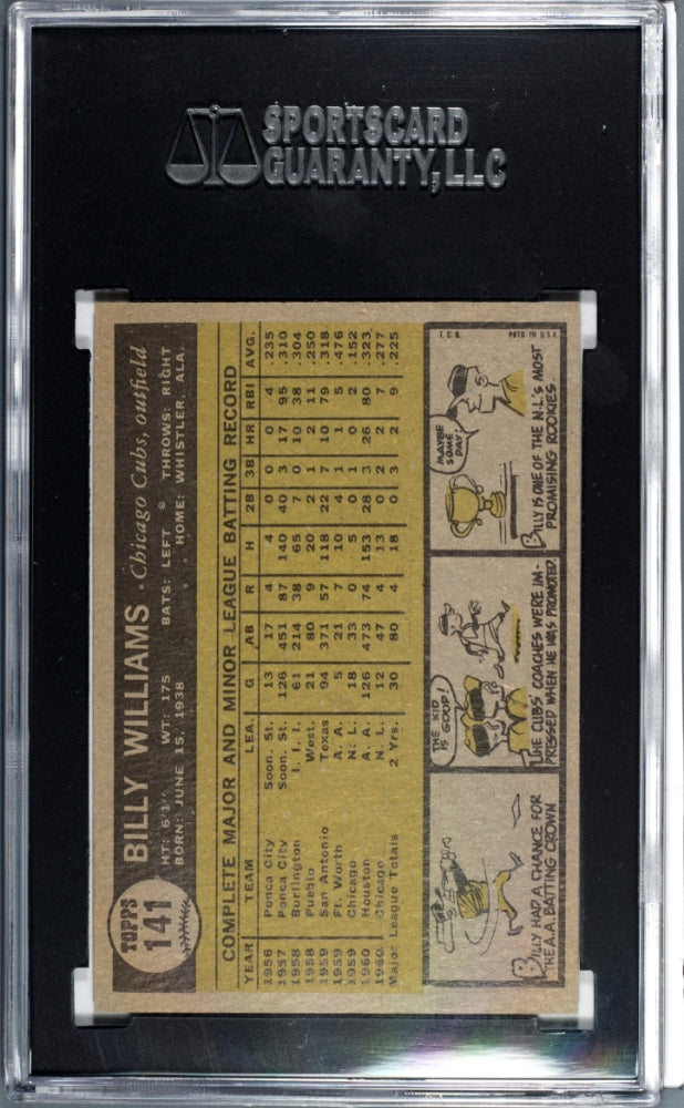 1961 Topps Billy Williams #141 SGC 8