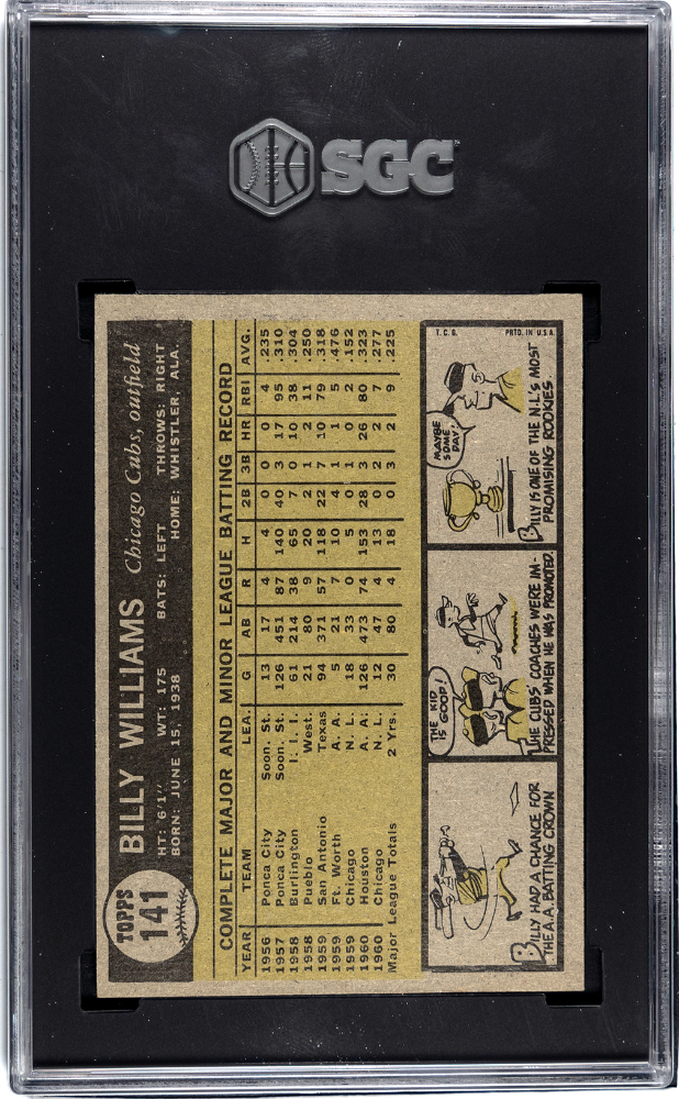 1961 Topps Billy Williams #141 SGC 8