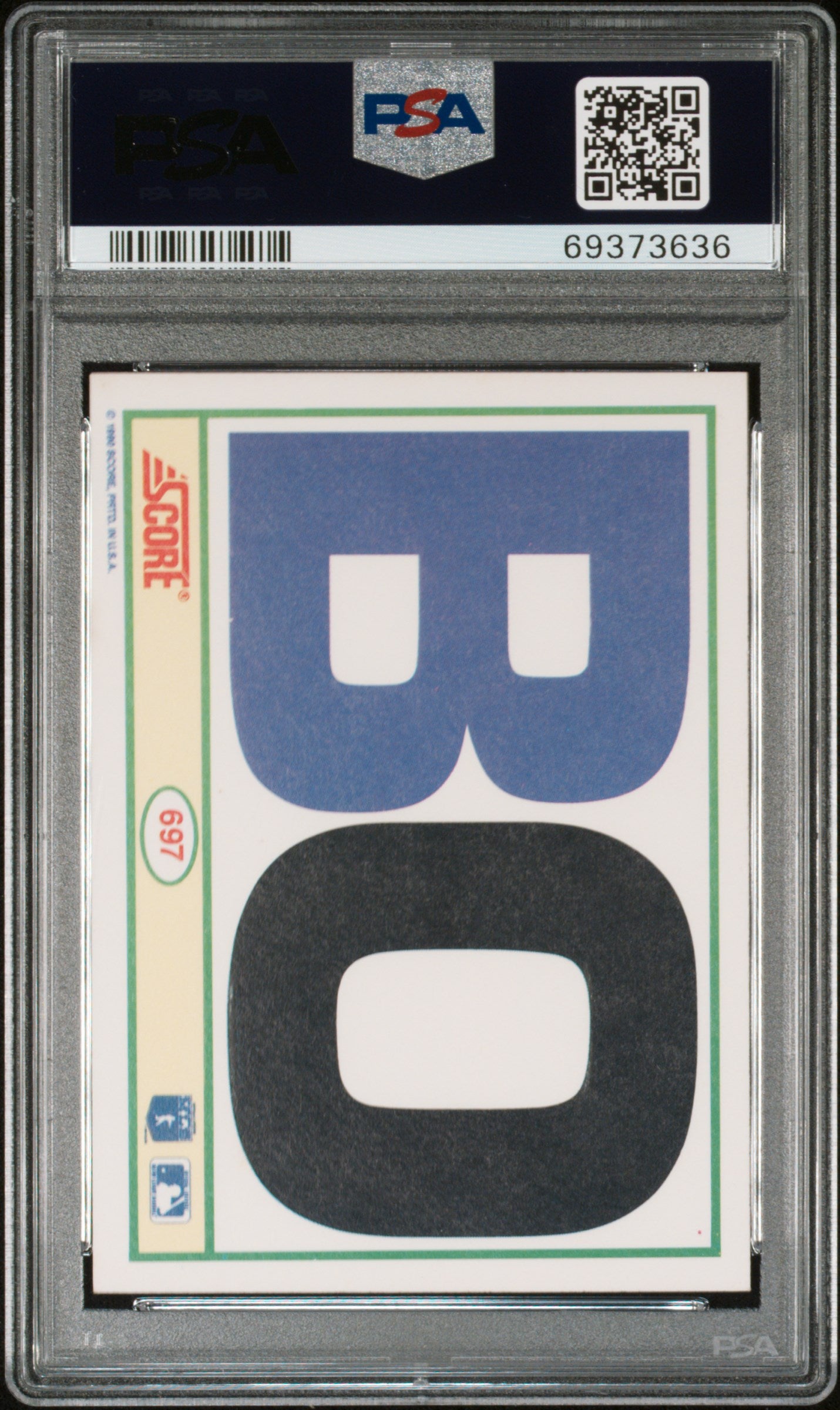1990 Score Bo Jackson #697 PSA 10