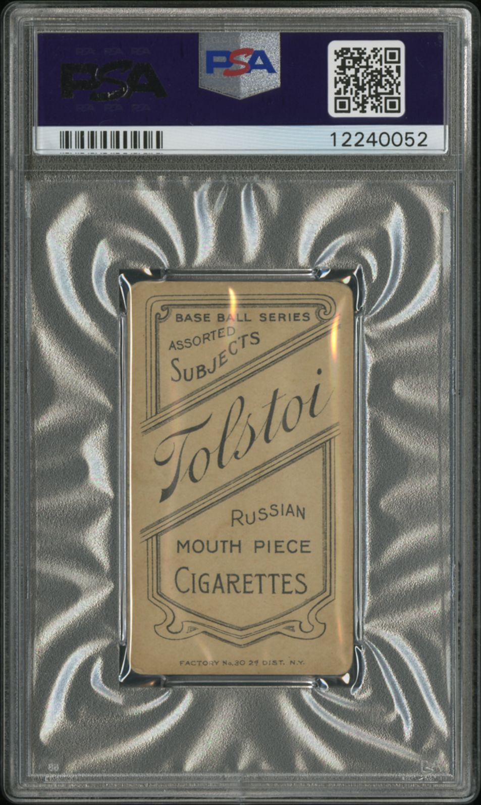 1909-11 T206 Tolstoi Ty Cobb Bat Off Shoulder PSA 3