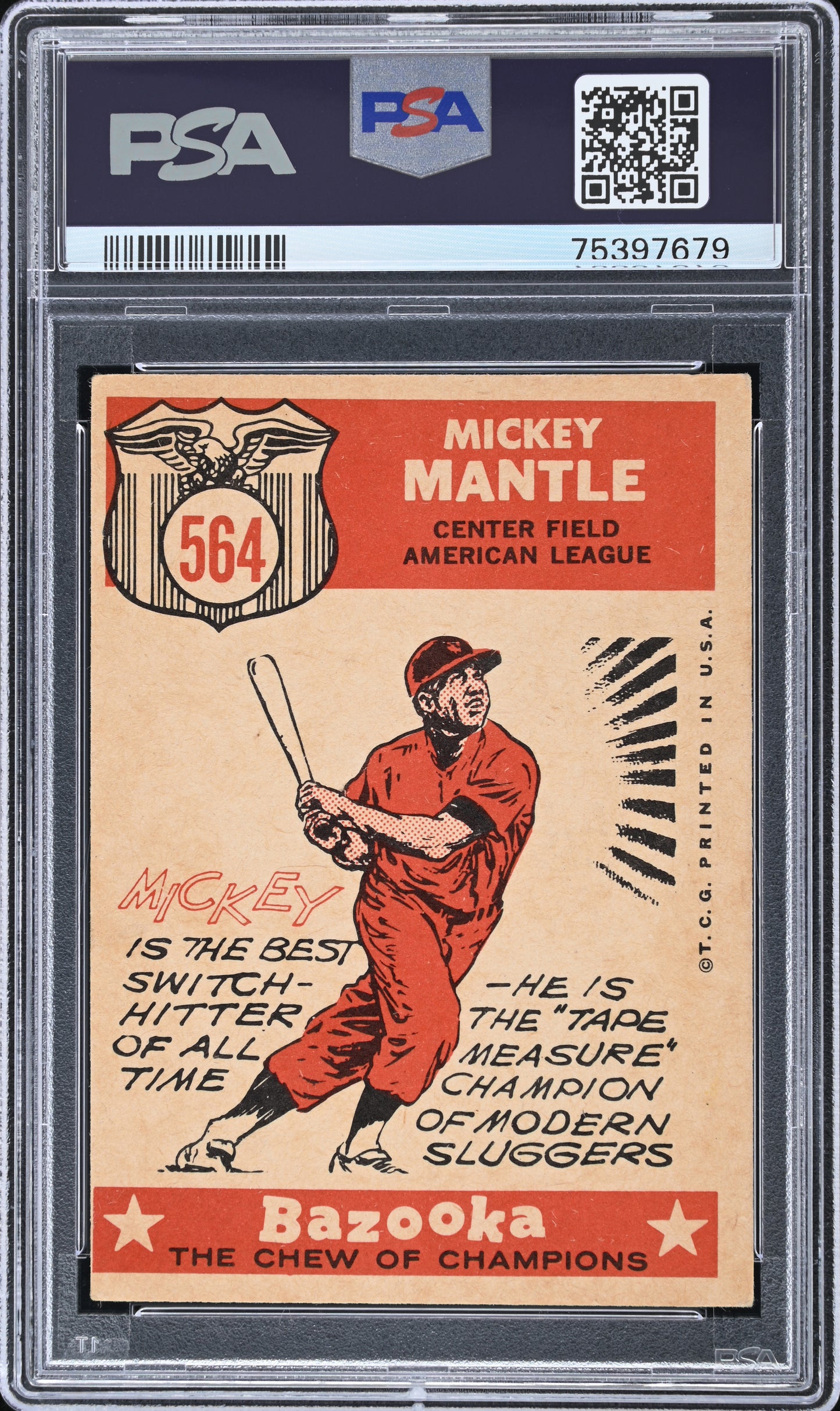 1959 Topps Mickey Mantle #564 All Star PSA 4