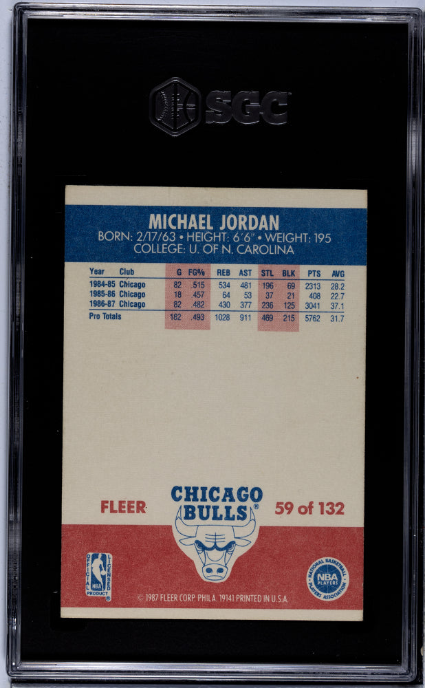 1987 Fleer Michael Jordan #59 SGC 3.5