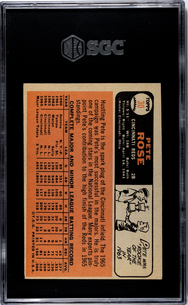 1966 Topps Pete Rose #30 SGC 4.5
