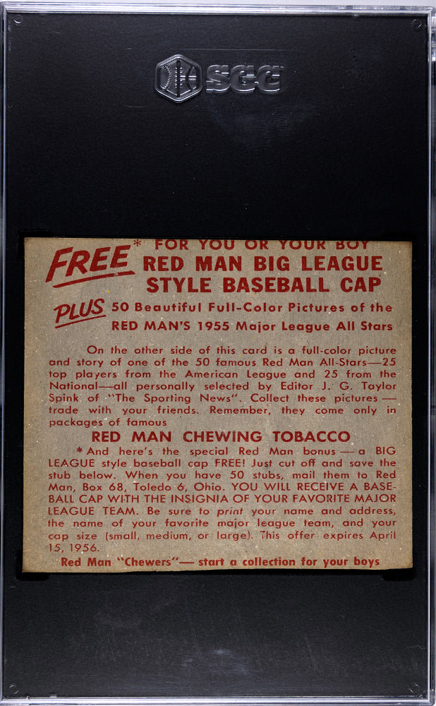 1955 Redman Tobacco Yogi Berra #AL-16 (Without Tab) SGC A