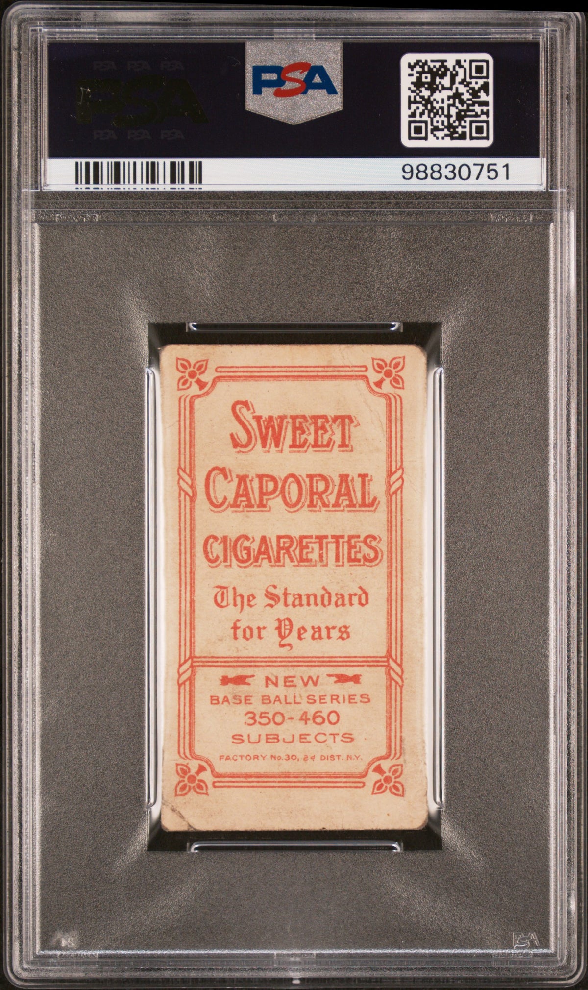 1909-11 T206 Sweet Caporal 350-460/30 Neal Ball Cleveland PSA 1
