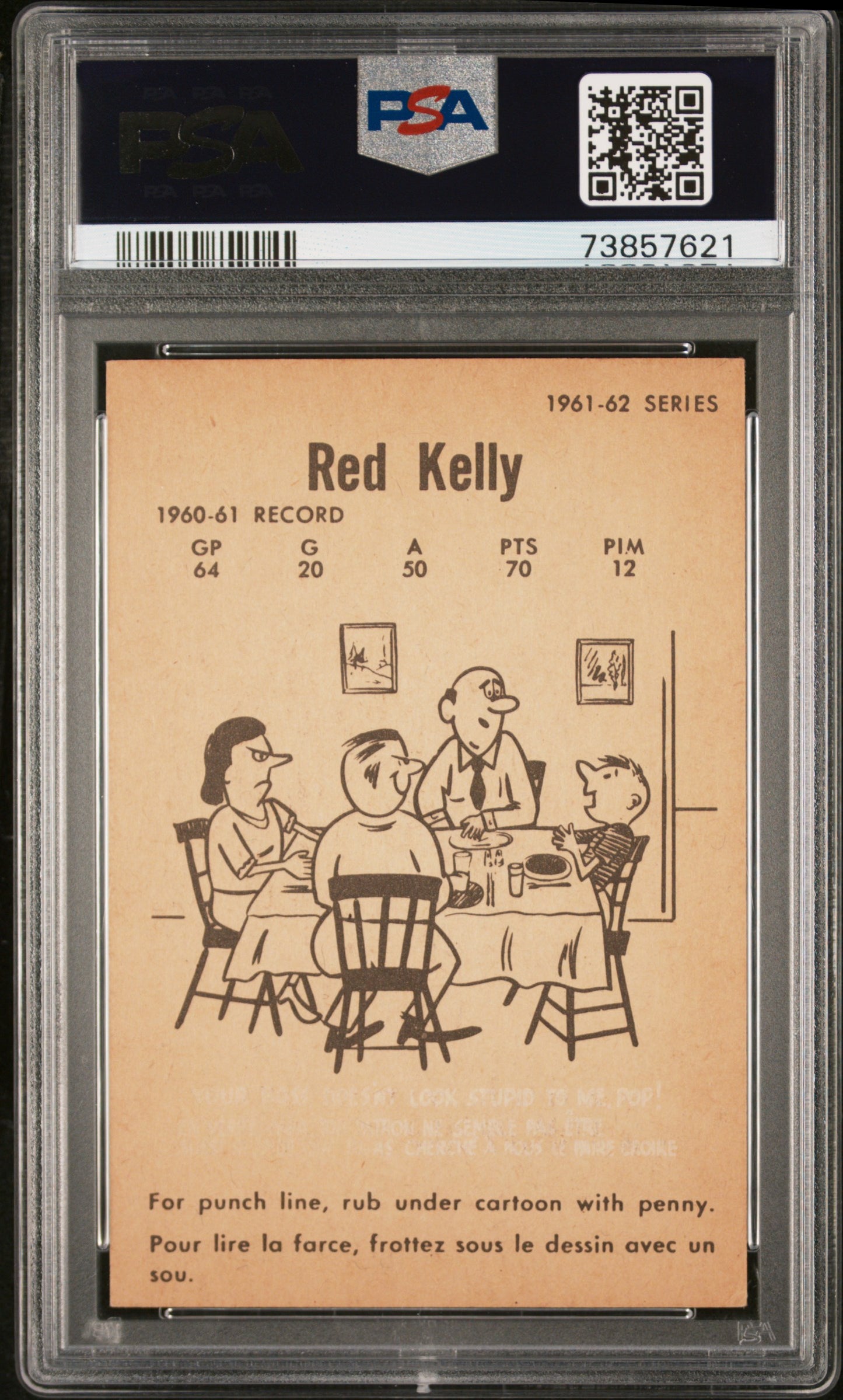 1961 Parkhurst Red Kelly #9 PSA 5