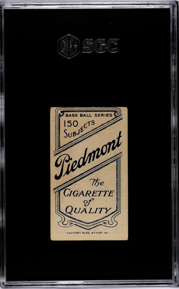 1909 Piedmont Cigarettes (T206) Orval Overall Portrait SGC A
