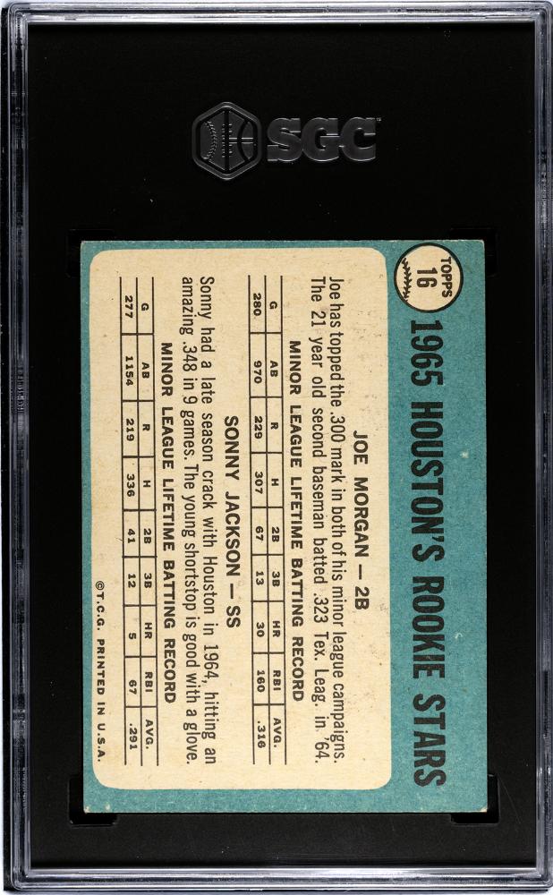 1965 Topps Joe Morgan #16 SGC 4