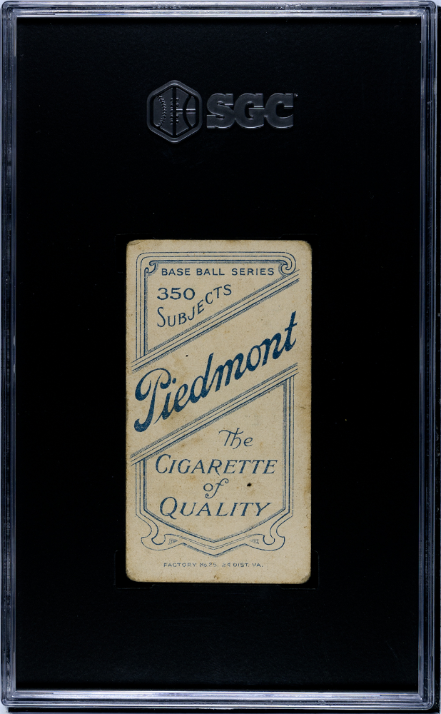 1910 Piedmont Cigarettes (T206) Jack Quinn SGC 2.5