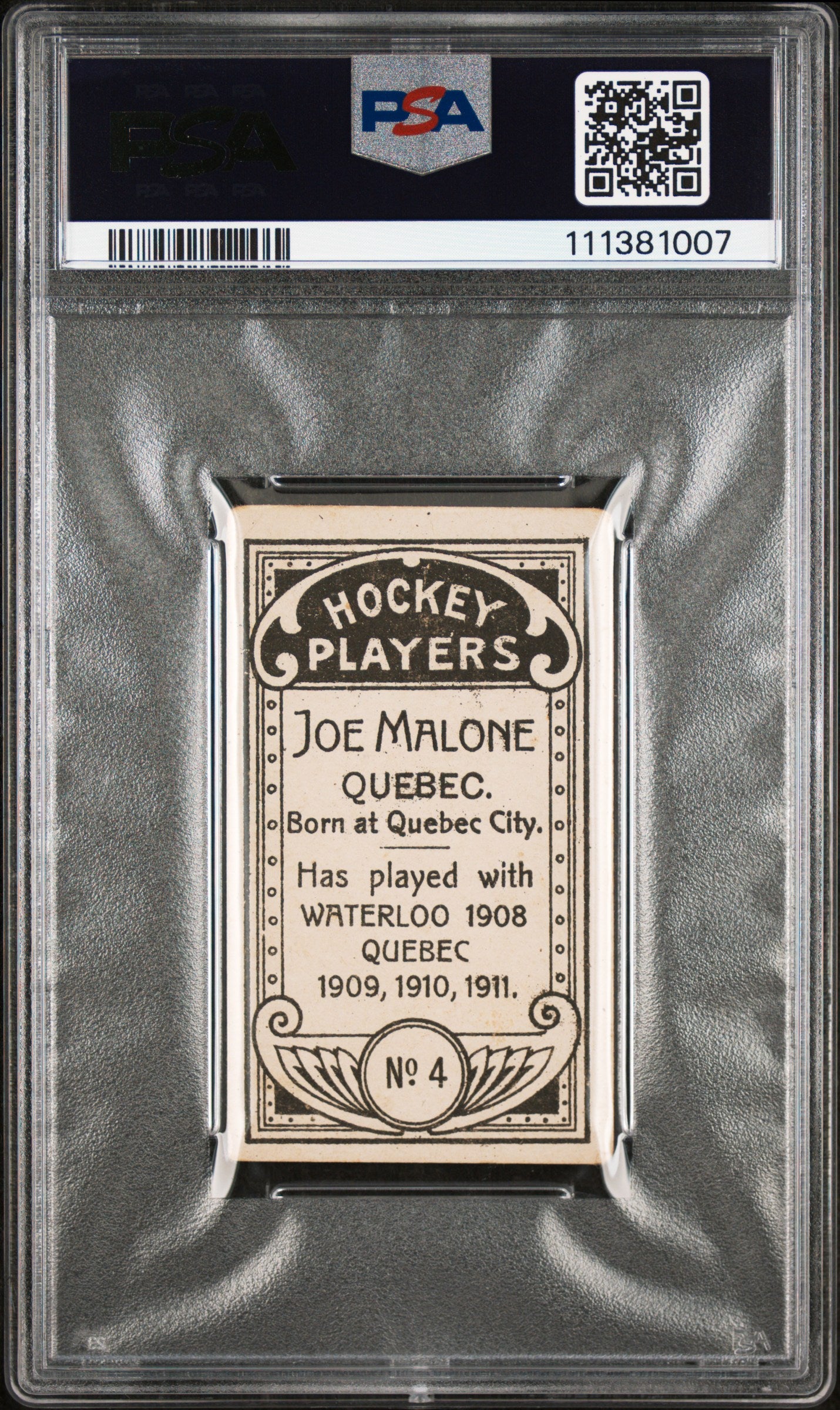 1911 C55 Joe Malone #4 PSA 2