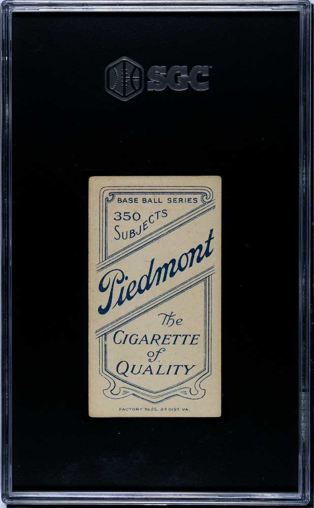 1910 Piedmont Cigarettes (T206) Bud Sharpe SGC 4.5