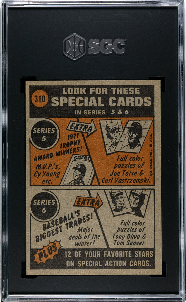 1972 Topps Roberto Clemente #310 In Action SGC 9.5