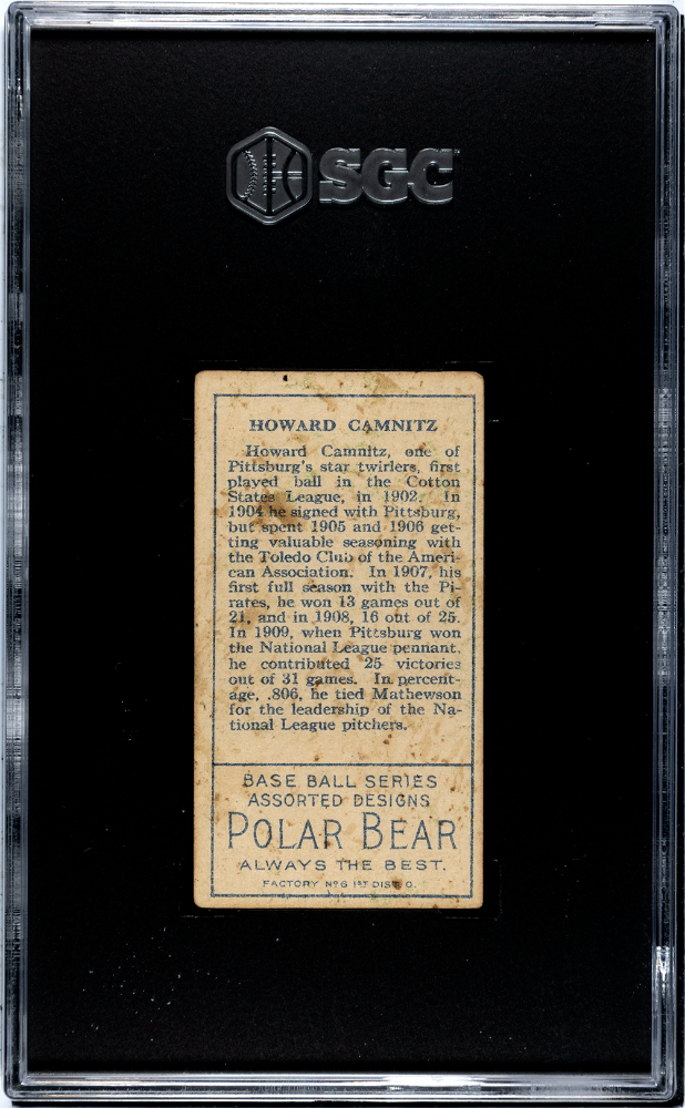 1911 Polar Bear (T205) Howard Camnitz SGC 4
