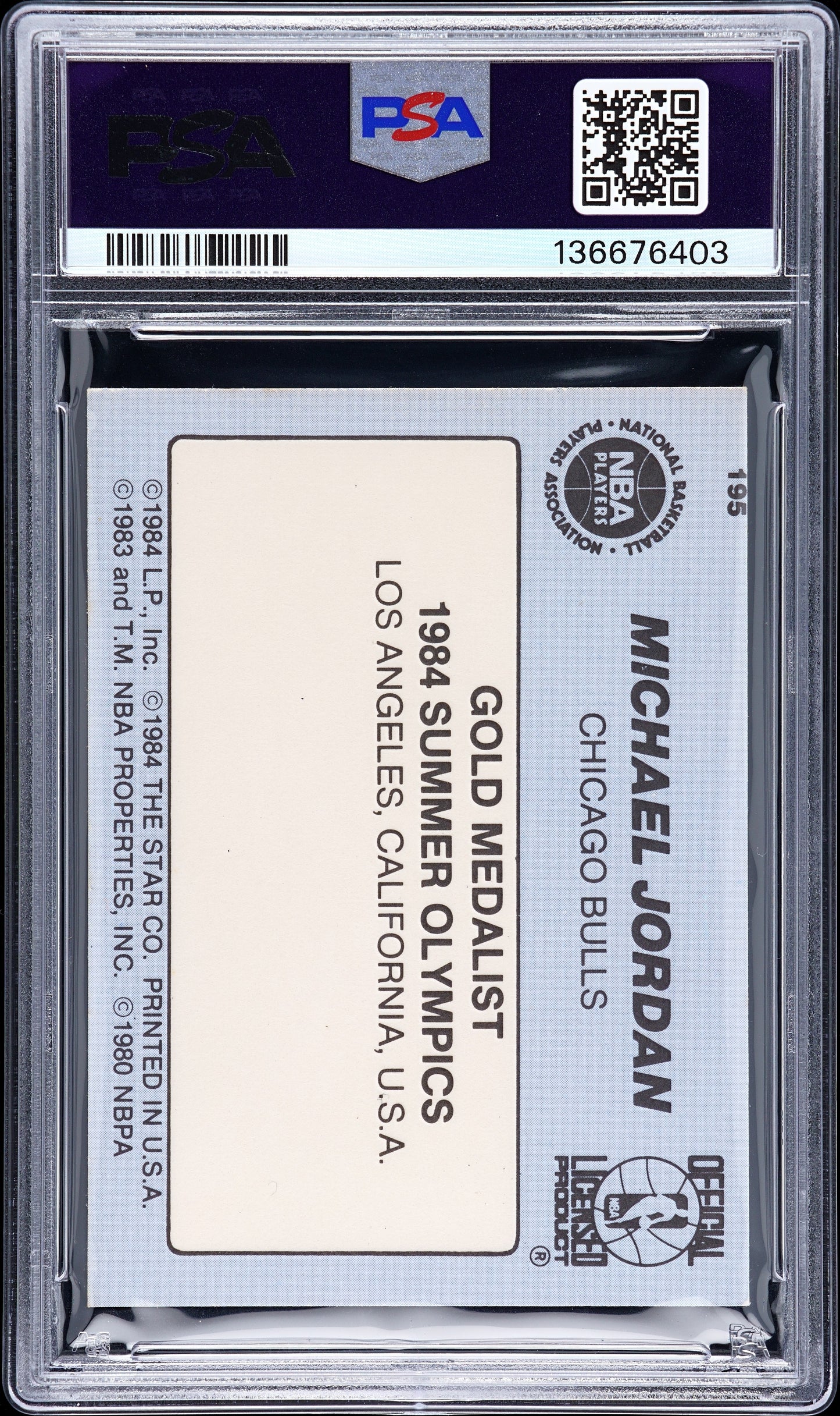 1984 Star Michael Jordan #195 PSA 4