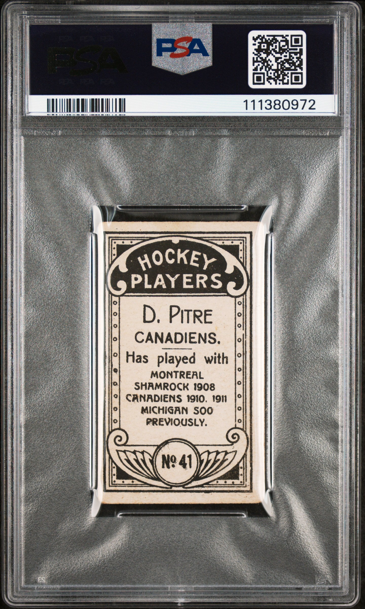 1911 C55 Didier Pitre #41 PSA 2