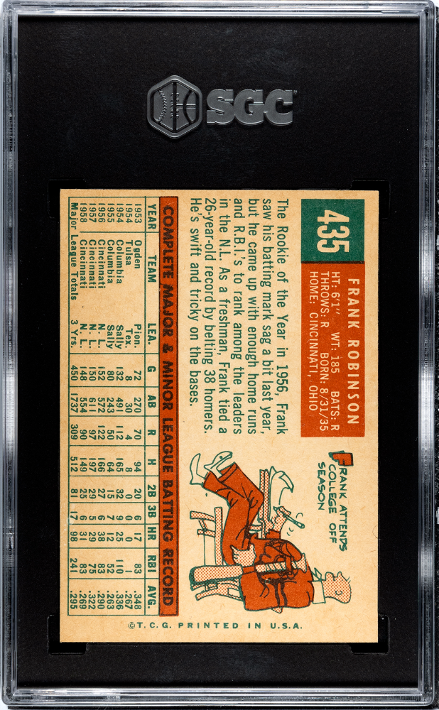 1959 Topps Frank Robinson #435 SGC 7