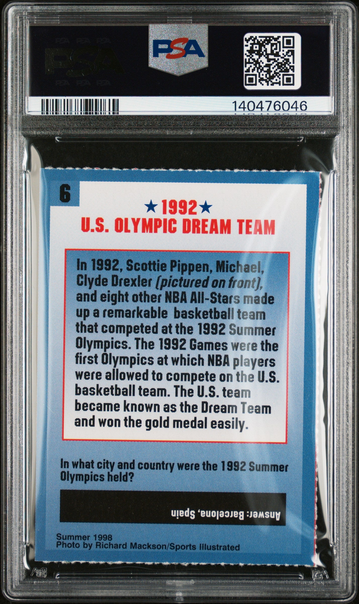 1998 Sports Illustrated For Kids Summer 1998 Michael Jordan #6 PSA 9