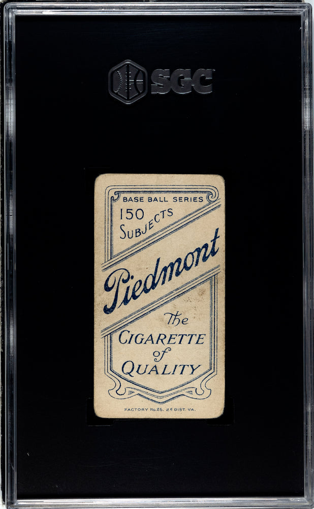 1909 Piedmont Cigarettes (T206) Vic Willis Portrait SGC 3