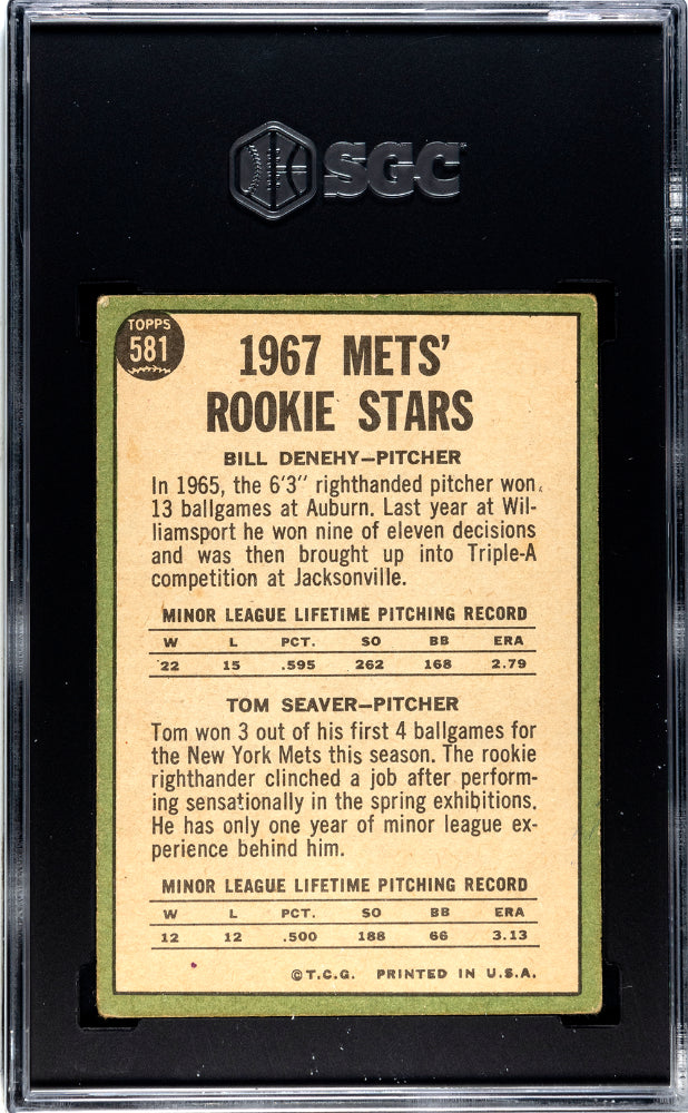 1967 Topps Tom Seaver #581 SGC 2