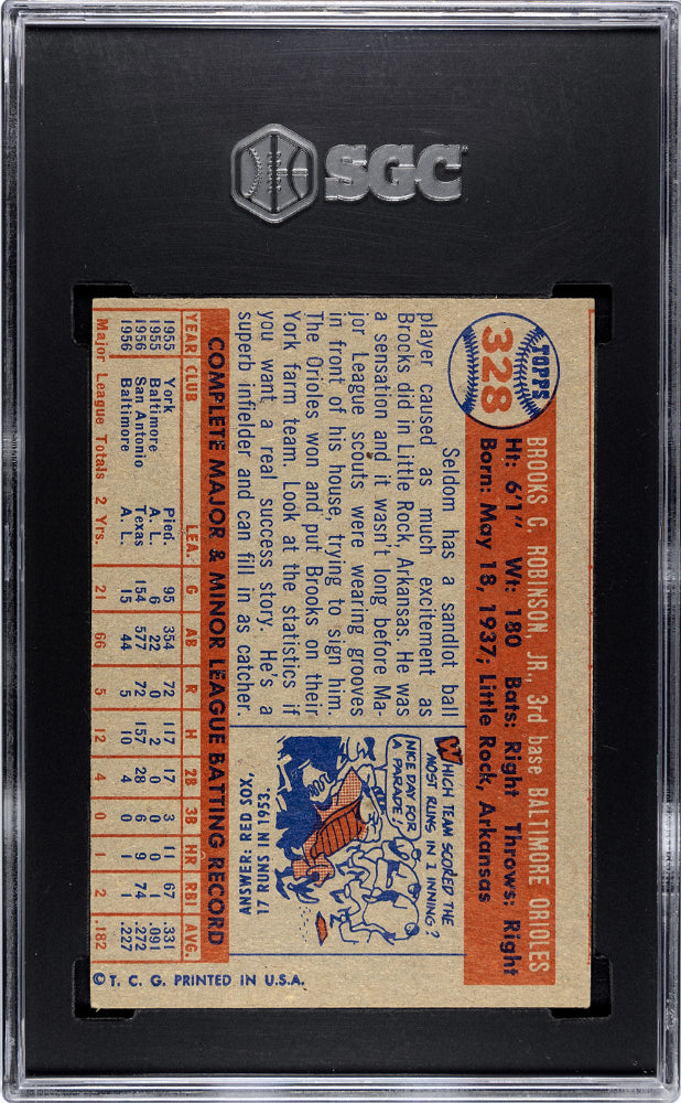 1957 Topps Brooks Robinson #328 SGC 4