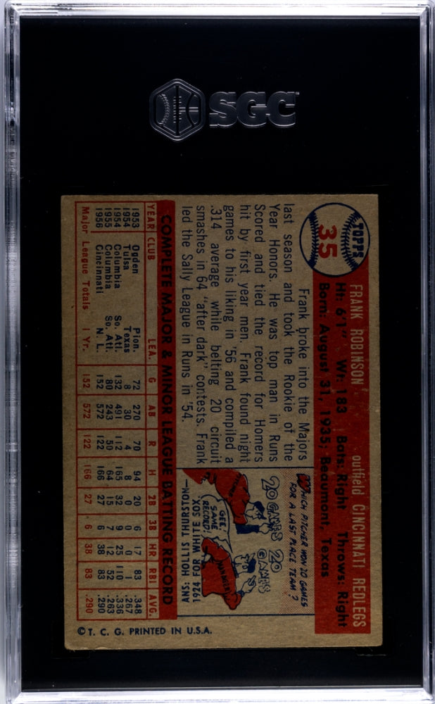1957 Topps Frank Robinson #35 SGC 4.5