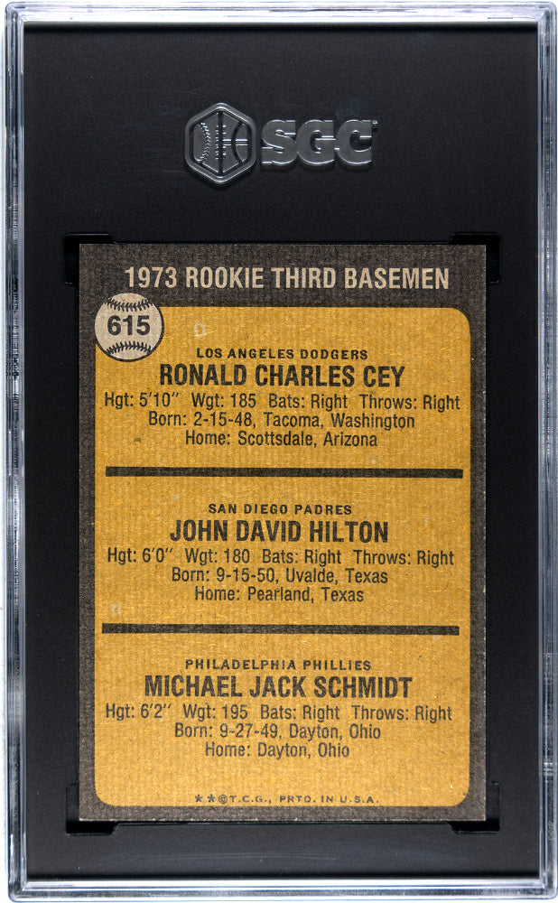 1973 Topps Mike Schmidt #615 SGC A