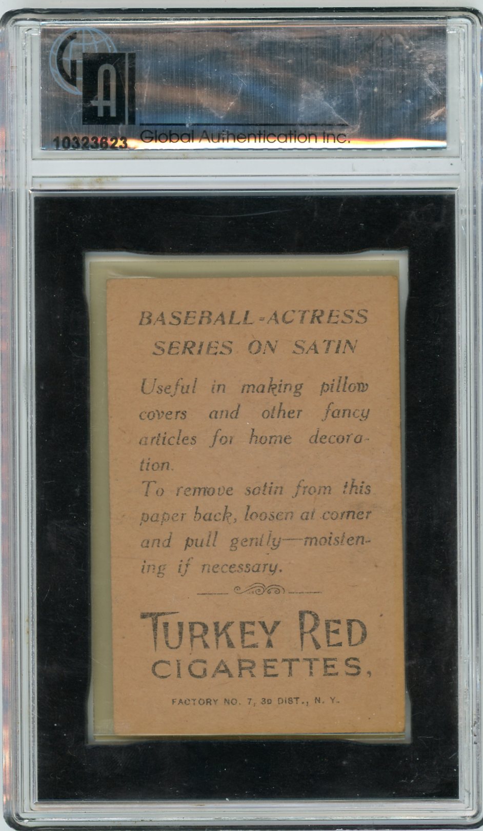 1910-11 S74 Sllk Ty Cobb GAI 3.5