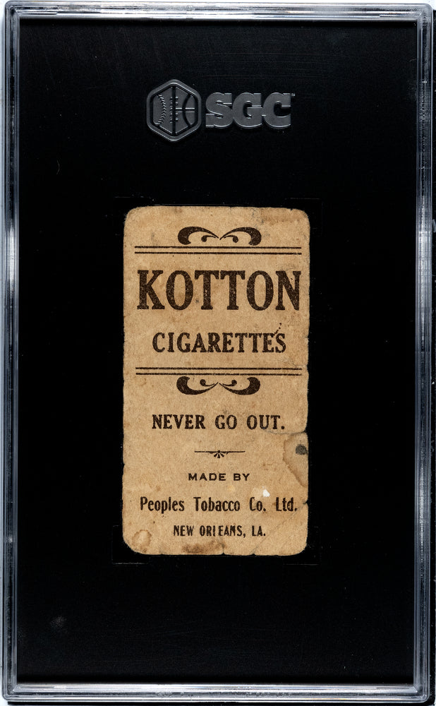 1911-16 CHIEF BENDER KOTTON CIGARETTES (T216) PHILADELPHIA, WHITE HAT SGC 1