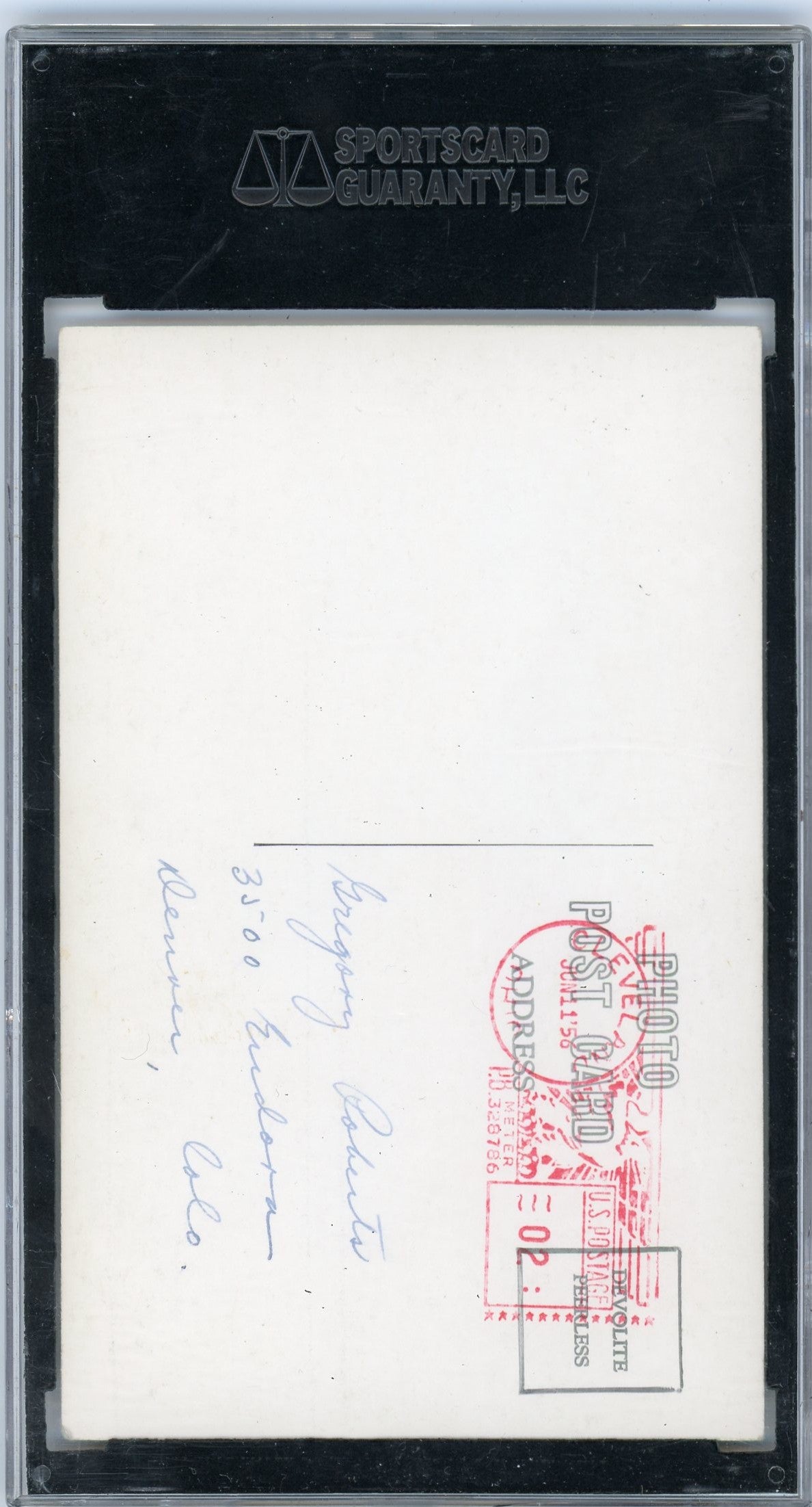 Herb Score Photo SGC Authentic Auto Authentic