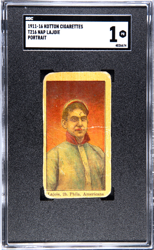 1911-16 NAP LAJOIE KOTTON CIGARETTES (T216) PORTRAIT SGC 1