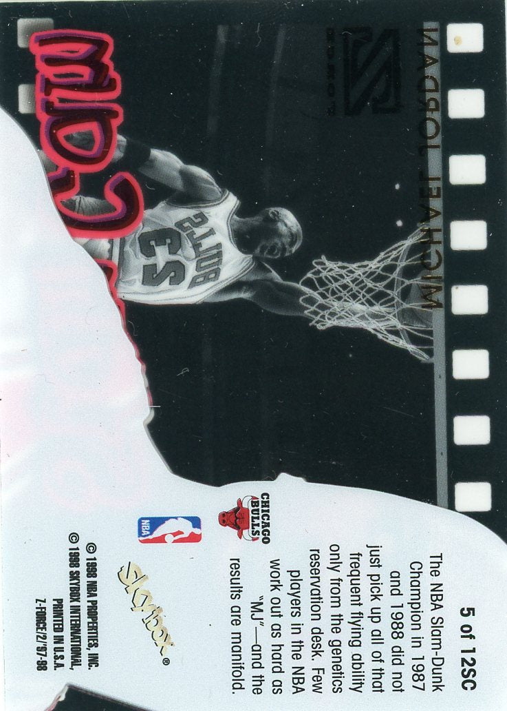 1997 Skybox Michael Jordan #5 Z-Force Slam Cam