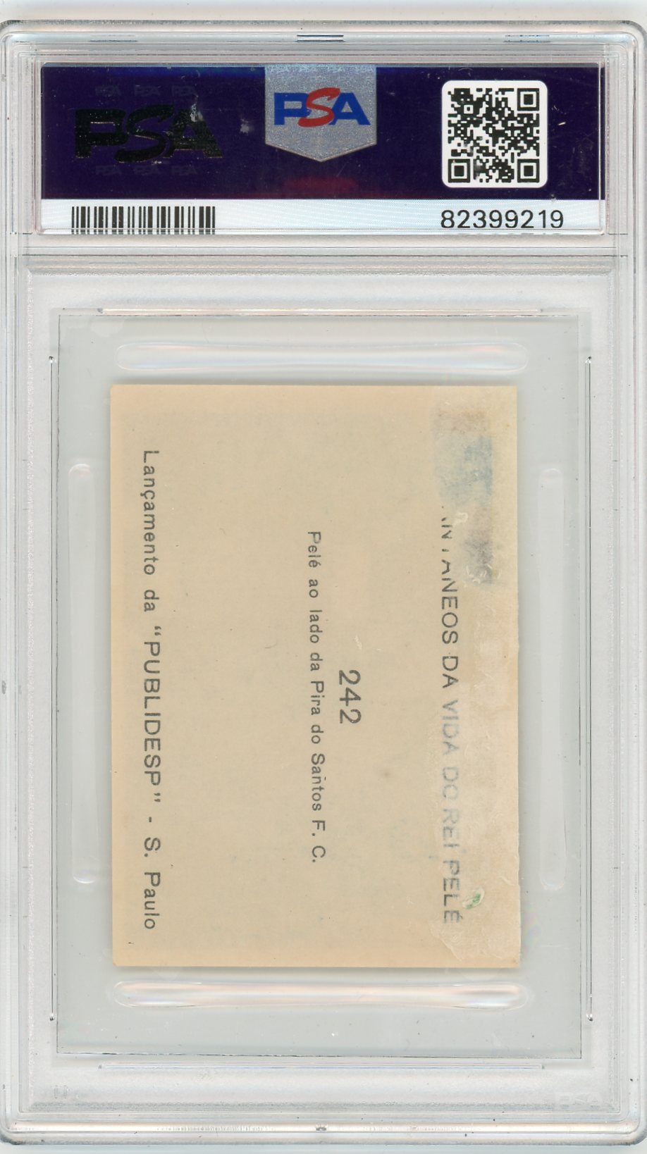 1964 Instantaneos Da Vida Do Rei Pele Pele #242 PSA 1 Auto 10