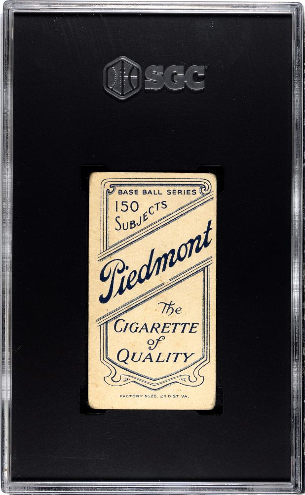 1909 BENDER, CHIEF PIEDMONT CIGARETTES (T206) PORTRAIT SGC 1.5