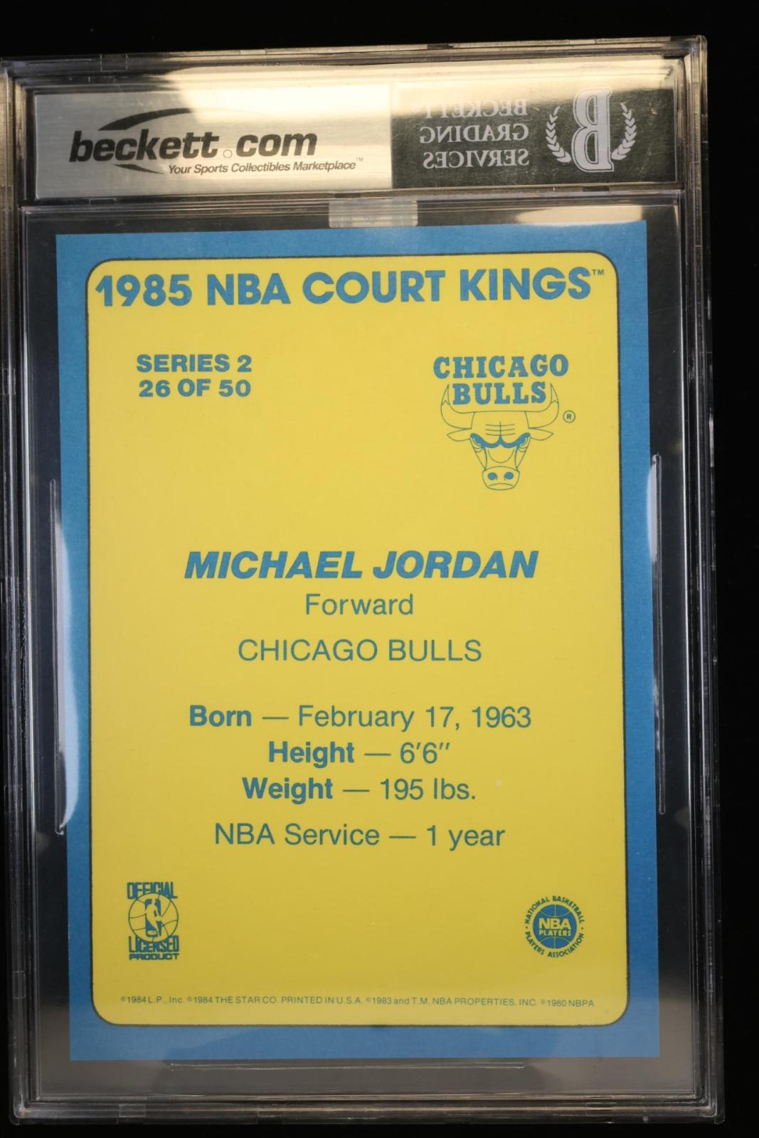 1984 Star Court Kings 5x7 Michael Jordan #26 BGS 9
