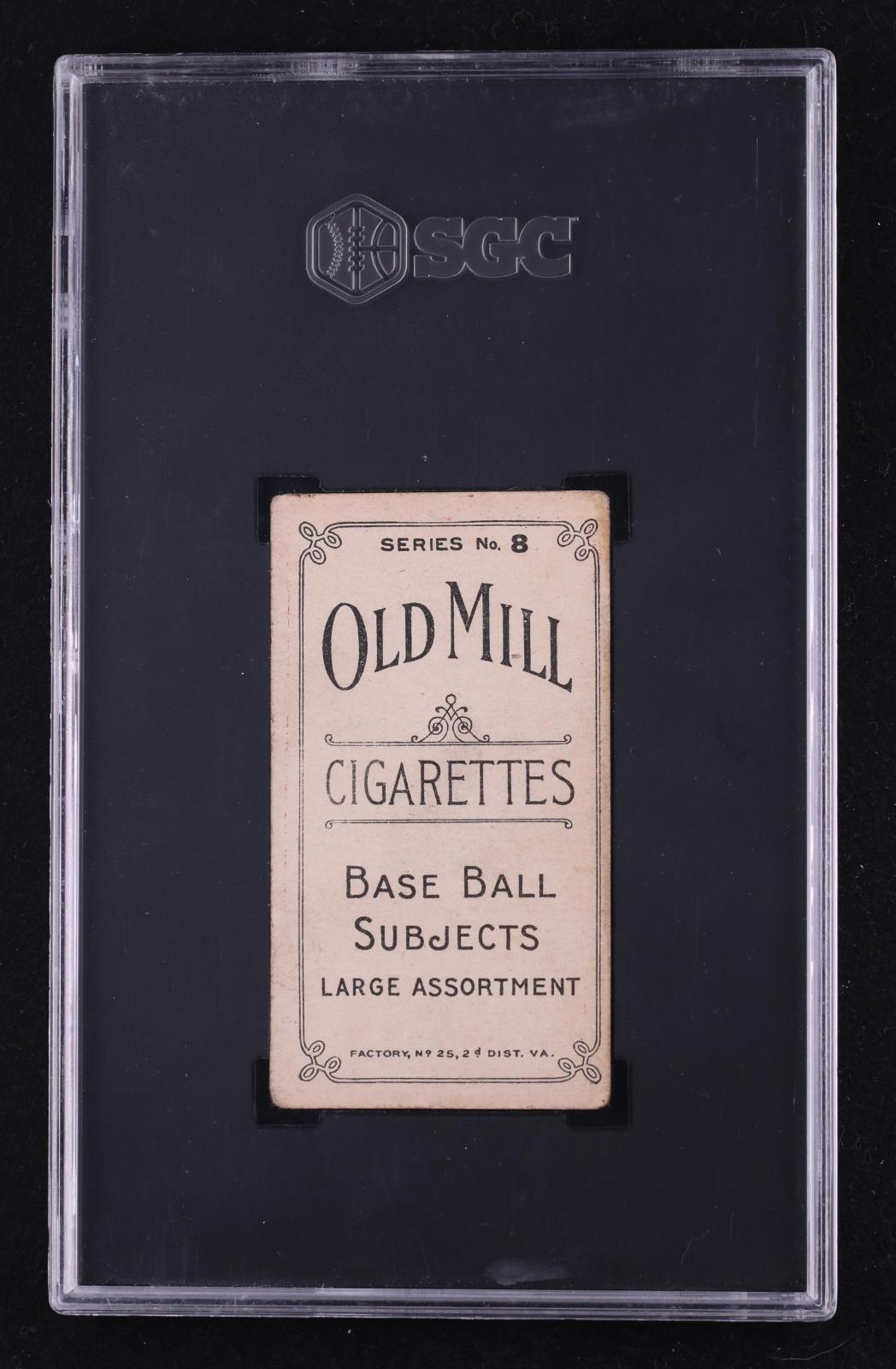1910 Old Mill Cigarettes (T210) Joe Jackson Series 8 SGC 3