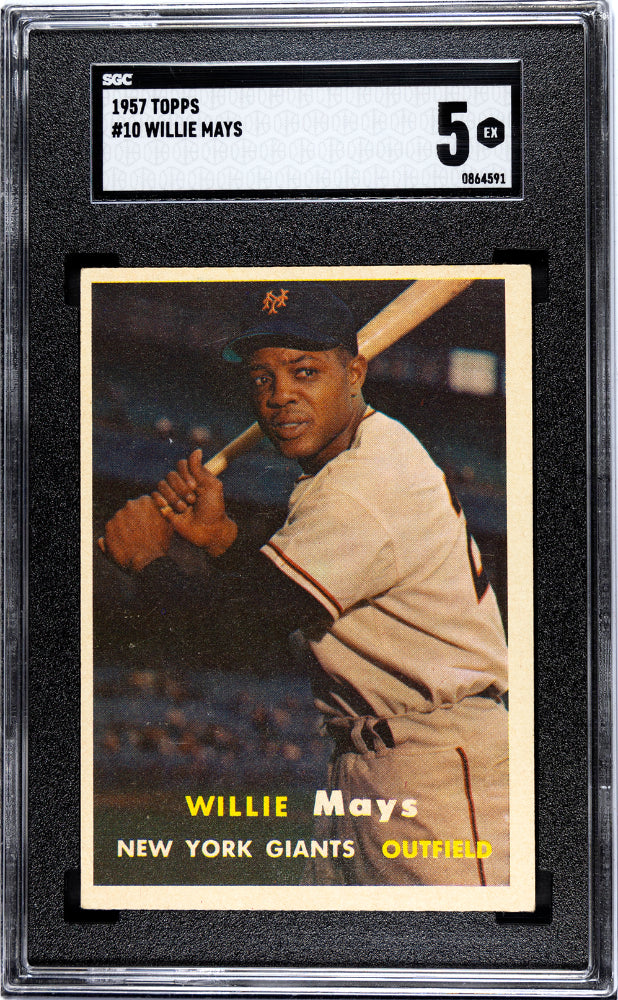 1957 TOPPS WILLIE MAYS #10 SGC 5