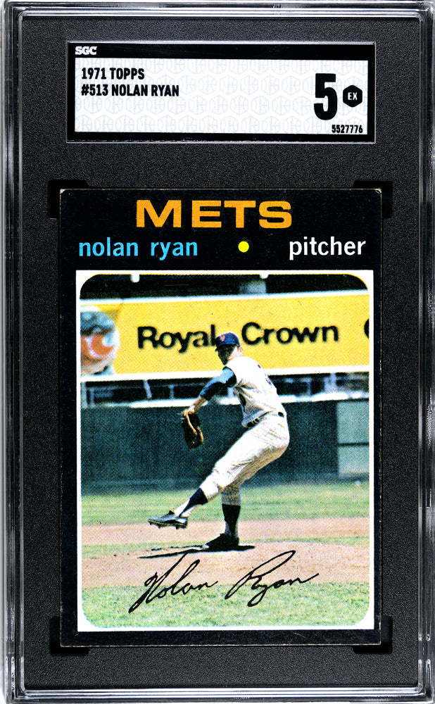 1971 TOPPS NOLAN RYAN #513 SGC 5