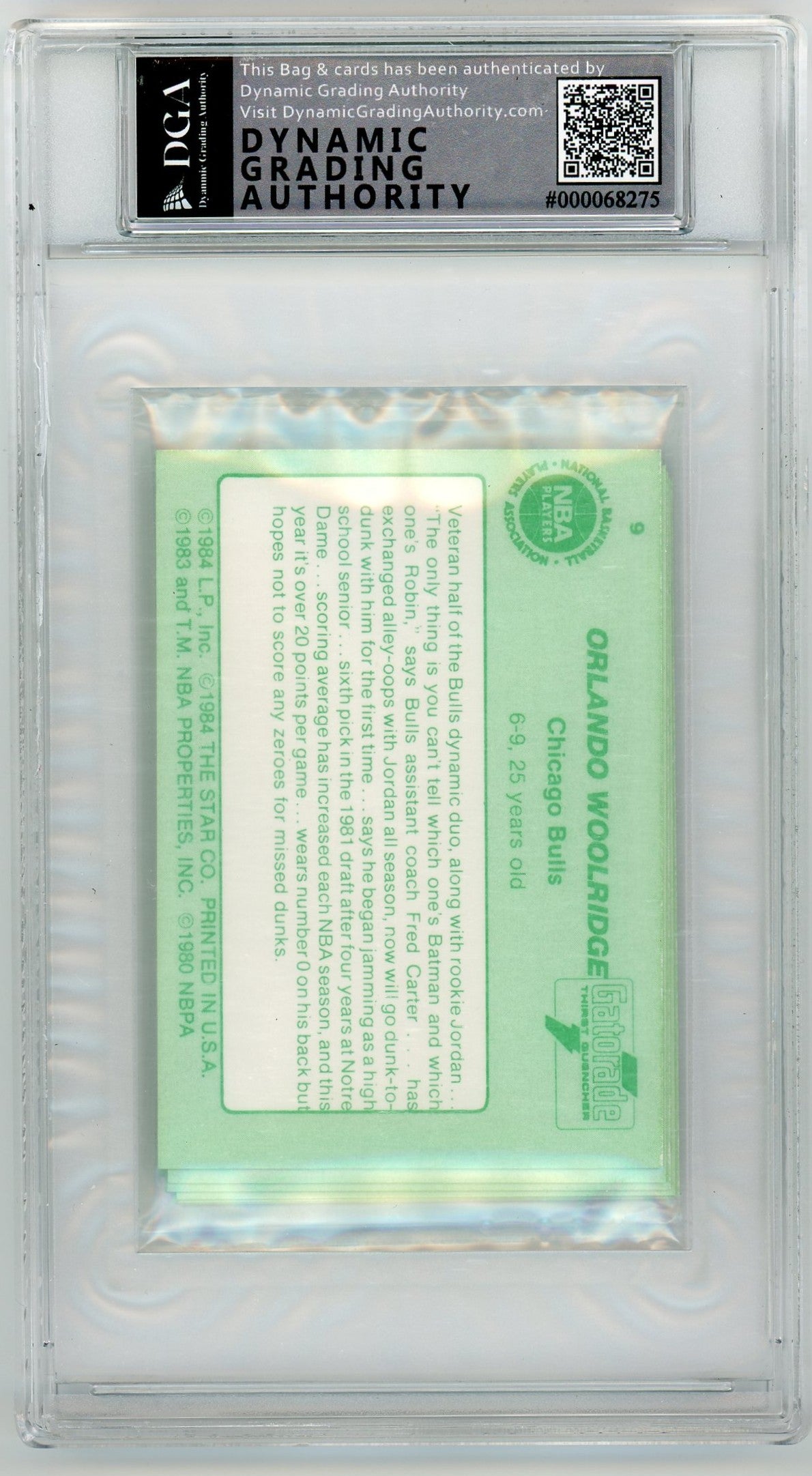 1985 Star Gatordade Bag DGA 8