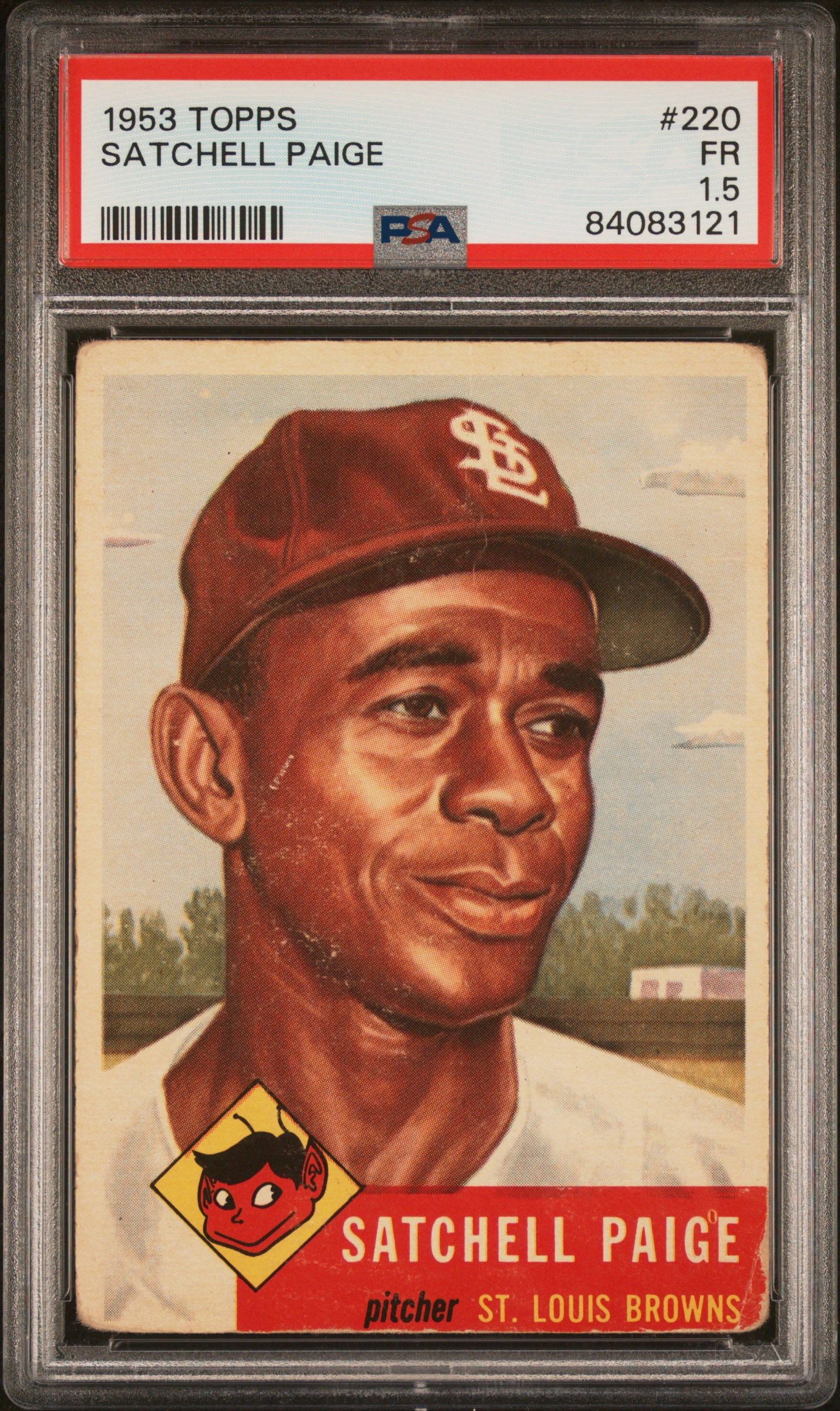1953 TOPPS SATCHELL PAIGE #220 PSA 1.5